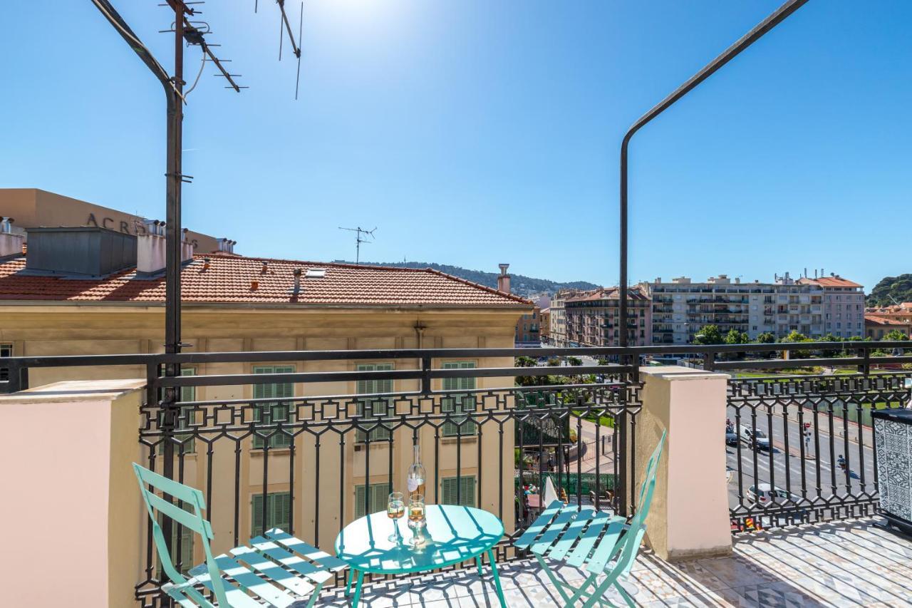 Squared Head-Apartment With Terrace In Nice Bagian luar foto