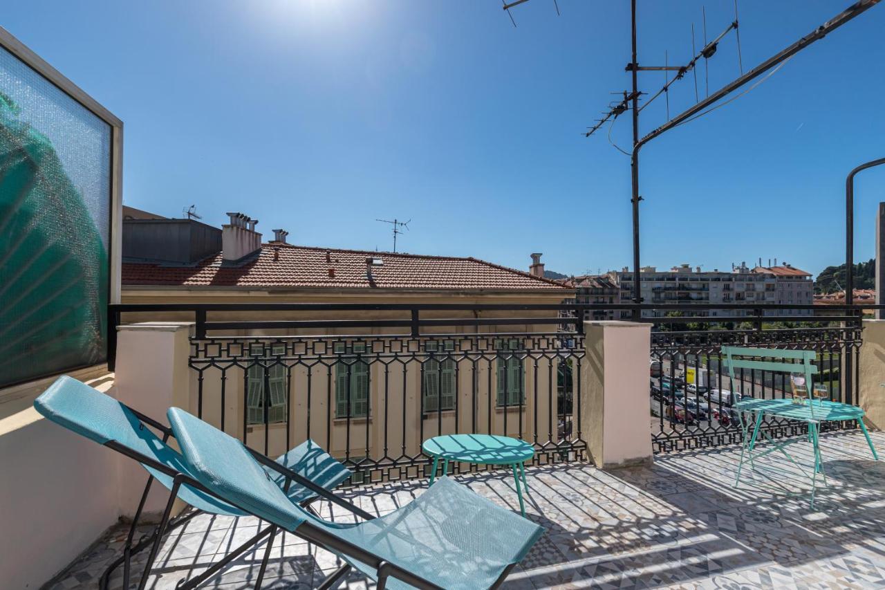 Squared Head-Apartment With Terrace In Nice Bagian luar foto